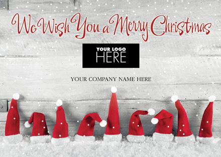 Hats Off Christmas Logo Cards